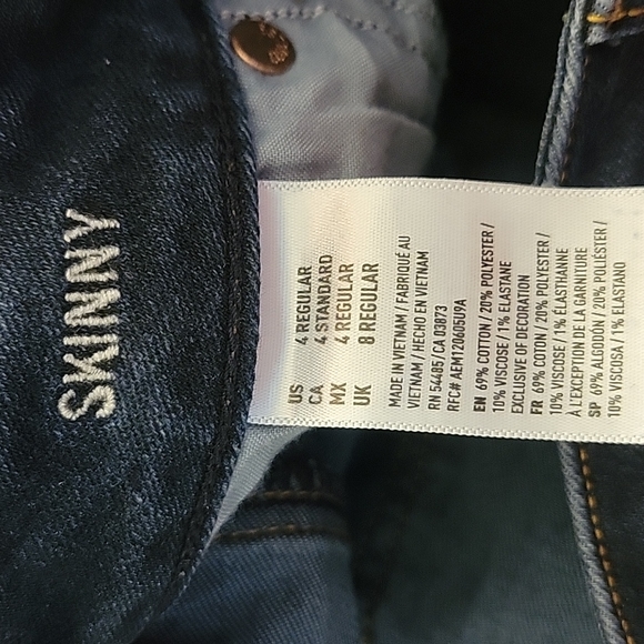American Eagle Skinny Jeans, Women's Size 4 Regular, Great Condition! - Picture 8 of 8